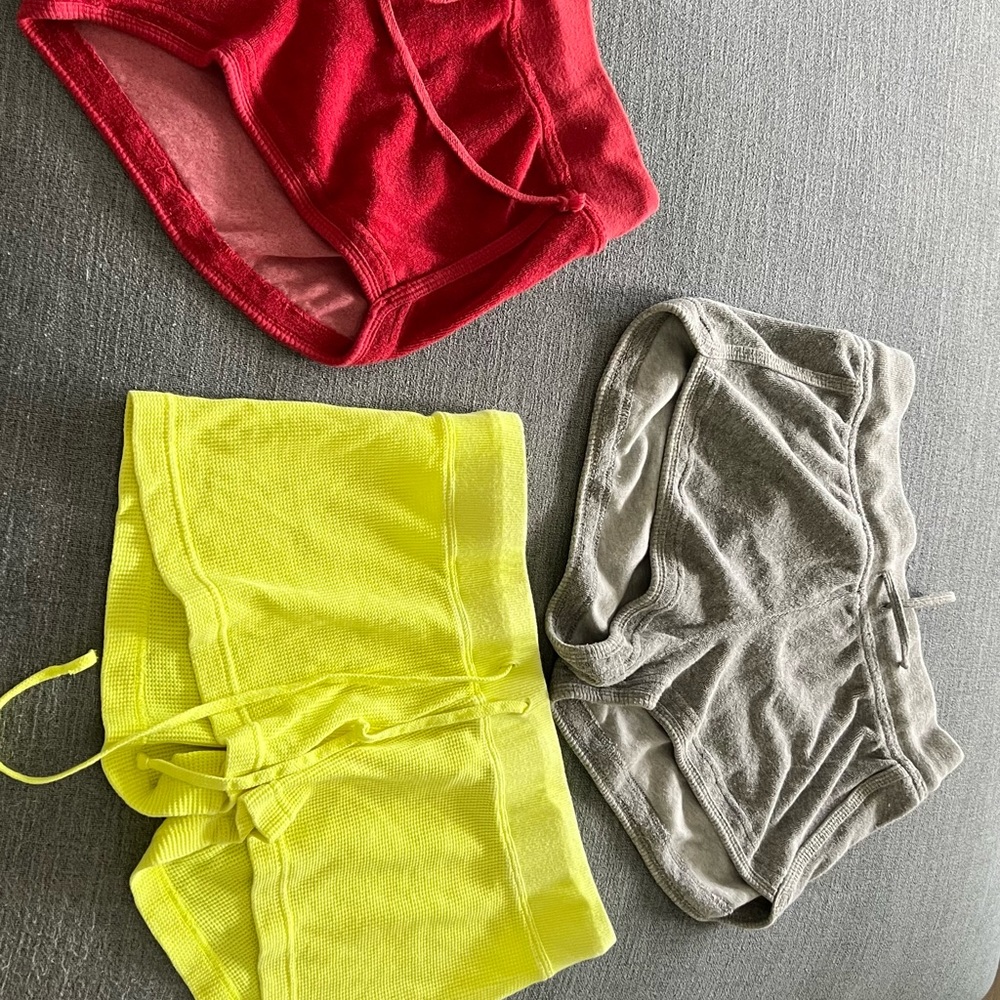 Three pairs of gently used Hardtail Junior large shorts